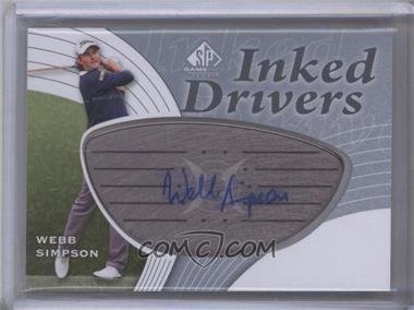 2012 SP Game Used Edition - Inked Drivers - Silver Steel #ID-WS - Webb Simpson