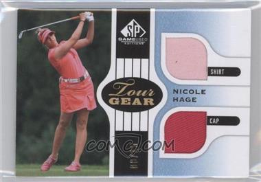 2012 SP Game Used Edition - Tour Gear - Blue Shirt & Cap #TG NH - Nicole Hage /15