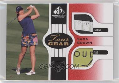 2012 SP Game Used Edition - Tour Gear - Red Glove & Tag #TG SB - Sara Brown /2