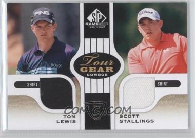2012 SP Game Used Edition - Tour Gear Combos - Gold Shirt #TG2-LS - Tom Lewis, Scott Stallings /35