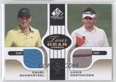 2012 SP Game Used Edition - Tour Gear Combos - Gold Shirt #TG2-RSA - Charl Schwartzel, Louis Oosthuizen /35
