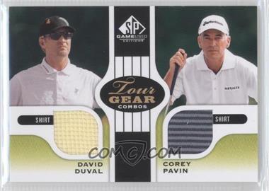 2012 SP Game Used Edition - Tour Gear Combos - Green Shirt #TG2-DP - David Duval, Corey Pavin