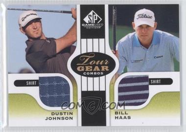 2012 SP Game Used Edition - Tour Gear Combos - Green Shirt #TG2-JH - Dustin Johnson, Bill Haas