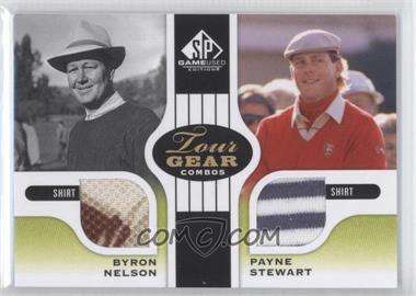 2012 SP Game Used Edition - Tour Gear Combos - Green Shirt #TG2-NS - Byron Nelson, Payne Stewart