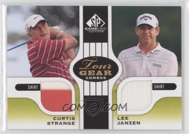 2012 SP Game Used Edition - Tour Gear Combos - Green Shirt #TG2-SJ - Curtis Strange, Lee Janzen