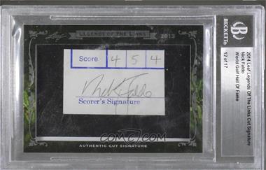 2013-14 Leaf Legends of the Links Cut Signatures - [Base] #_NIFA - Nick Faldo /17 [Cut Signature]