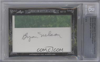 2013-14 Leaf Legends of the Links Cut Signatures - Cut Signatures - Dual #_BNCR - Byron Nelson, Chi Chi Rodriguez /5 [BGS Authentic]