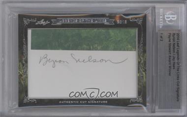 2013-14 Leaf Legends of the Links Cut Signatures - Cut Signatures - Dual #_BNJH - Byron Nelson, Jay Haas /2 [BGS Authentic]