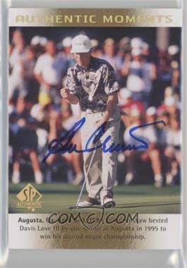 2014 SP Authentic - [Base] - Gold Autograph #64 - Authentic Moments - Ben Crenshaw