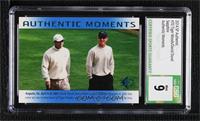 Authentic Moments - Tiger Woods, David Duval [CSG 9 Mint]