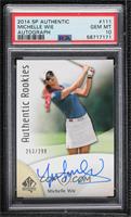 Authentic Rookies - Michelle Wie [PSA 10 GEM MT] #/299