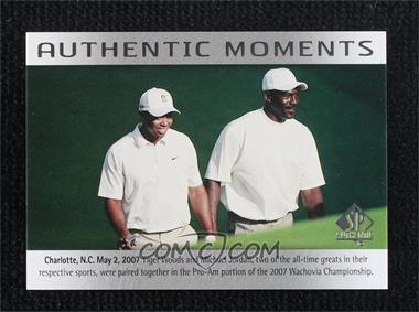 2014 SP Authentic - [Base] #69 - Authentic Moments - Tiger Woods, Michael Jordan