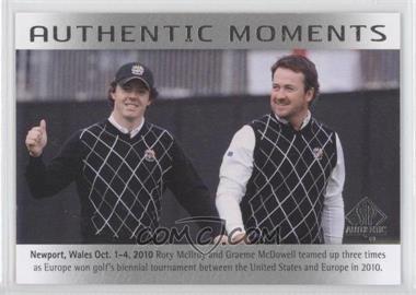 2014 SP Authentic - [Base] #71 - Authentic Moments - Rory McIlroy, Graeme McDowell