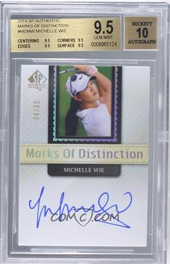 2014 SP Authentic - Marks of Distinction #MD-MW - Michelle Wie /35 [BGS 9.5 GEM MINT]