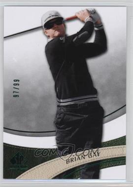 2014 SP Authentic - Rookie Extended Series - Emerald Foil #R9 - Brian Gay /99