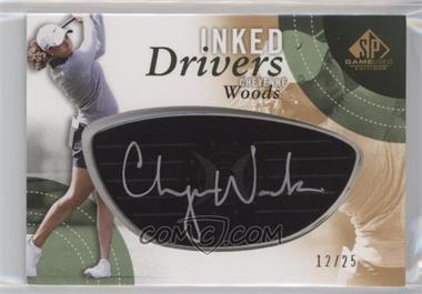 2014 SP Game Used Edition - Inked Drivers - Black Steel #ID-CW - Cheyenne Woods /25