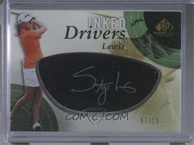 2014 SP Game Used Edition - Inked Drivers - Black Steel #ID-SL - Stacy Lewis /25