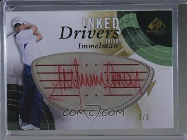 2014 SP Game Used Edition - Inked Drivers - Red Steel #ID-TI - Trevor Immelman /2
