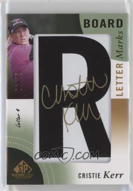2014 SP Game Used Edition - Leaderboard Letter Marks #LL-CK.4 - Cristie Kerr (Letter 4 - R) /35