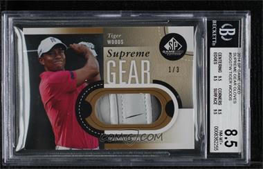 2014 SP Game Used Edition - Supreme Gear - Glove #SGG-TW - Tiger Woods /3 [BGS 8.5 NM‑MT+]