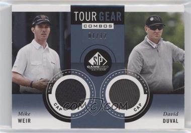 2014 SP Game Used Edition - Tour Gear Combos - Blue Cap #TG2 WD - Mike Weir, David Duval /12