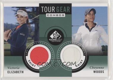 2014 SP Game Used Edition - Tour Gear Combos - Shirt #TG2EW - Victoria Elizabeth, Cheyenne Woods