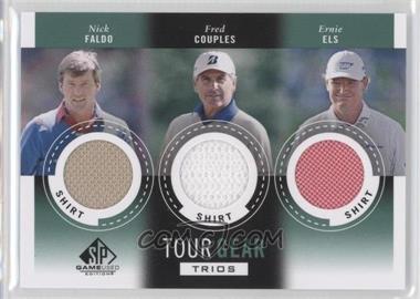 2014 SP Game Used Edition - Tour Gear Trios - Shirt #TG3-CEF - Nick Faldo, Fred Couples, Ernie Els