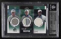 Ernie Els, Fred Couples, Tiger Woods [BGS 9 MINT]