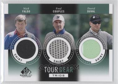 2014 SP Game Used Edition - Tour Gear Trios - Shirt #TG3-FCD - Nick Faldo, Fred Couples, David Duval