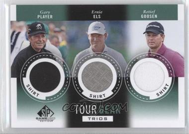 2014 SP Game Used Edition - Tour Gear Trios - Shirt #TG3-GPE - Gary Player, Ernie Els, Retief Goosen