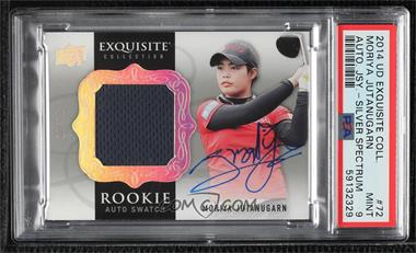 2014 Upper Deck Exquisite Collection - [Base] - Spectrum Silver #72 - Rookie Auto Swatch - Moriya Jutanugarn /25 [PSA 9 MINT]