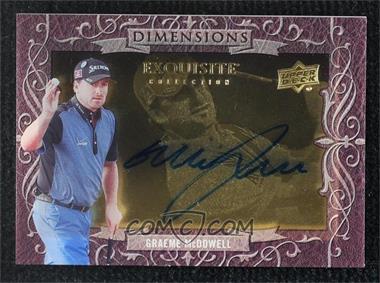 2014 Upper Deck Exquisite Collection - Dimensions #D-GM - Graeme McDowell