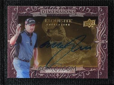 2014 Upper Deck Exquisite Collection - Dimensions #D-GM - Graeme McDowell