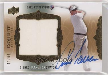 2014 Upper Deck Exquisite Collection - Signed Jumbo Swatch #SJS-CP - Carl Pettersson /99