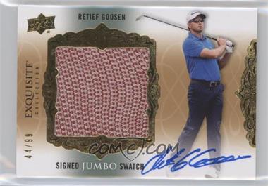 2014 Upper Deck Exquisite Collection - Signed Jumbo Swatch #SJS-GO - Retief Goosen /99