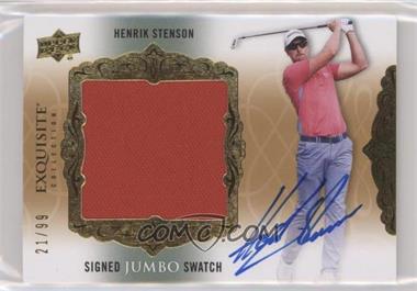 2014 Upper Deck Exquisite Collection - Signed Jumbo Swatch #SJS-HS - Henrik Stenson /99 [Noted]