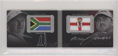 2014 Upper Deck Exquisite Collection - UD Black National Rivals Dual #NR-EM - Graeme McDowell, Ernie Els /25