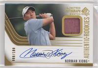 Authentic Rookie Signature Swatch - Norman Xiong #/100