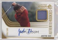 Authentic Rookie Signature Swatch - Justin Suh #/100