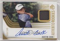 Authentic Rookie Signature Swatch - Austin Cook #/100