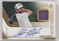 Authentic Rookie Signature Swatch - Adam Hadwin #/100