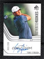 Authentic Rookie Signatures Tier 2 - Tony Finau #/299