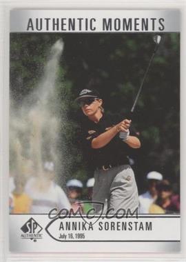 2021 SP Authentic - [Base] #58 - Authentic Moments - Annika Sorenstam