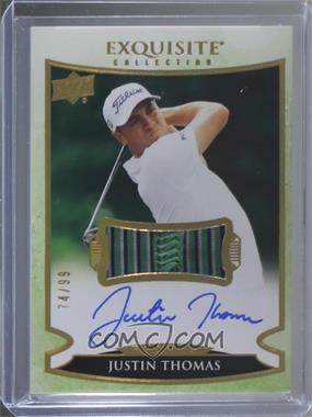 2021 SP Authentic - Exquisite Collection Auto Swatch Rookies #E-JT - Justin Thomas /99