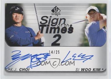 2021 SP Authentic - Sign of the Times 2 #ST2-KS - K.J. Choi, Si Woo Kim /25