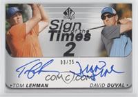 Tom Lehman, David Duval #/25