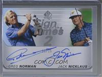 Greg Norman, Jack Nicklaus #/25
