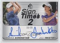 Annika Sorenstam, Juli Inkster #/25