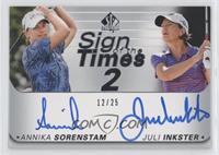 Annika Sorenstam, Juli Inkster #/25