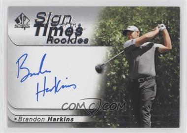 2021 SP Authentic - Sign of the Times Rookies #SOTTR-HA - Brandon Harkins